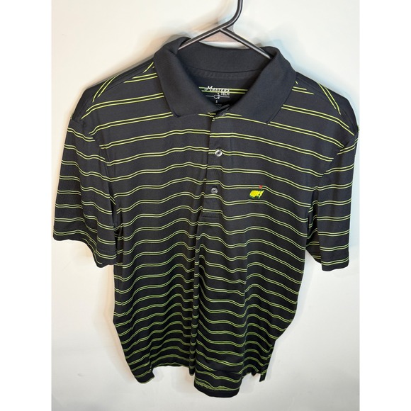 Masters Tech Golf Polo Shirt Mens Small Striped Short Sleeve - Picture 1 of 3